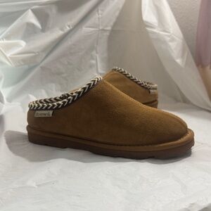 BearPaw Tabitha iced coffee slippers Brown Ankle Booties